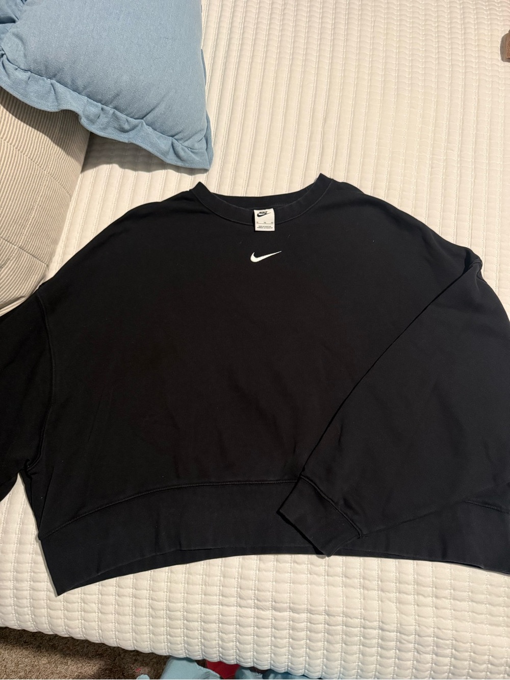 Nike Black womens Crewneck Sweatshirt